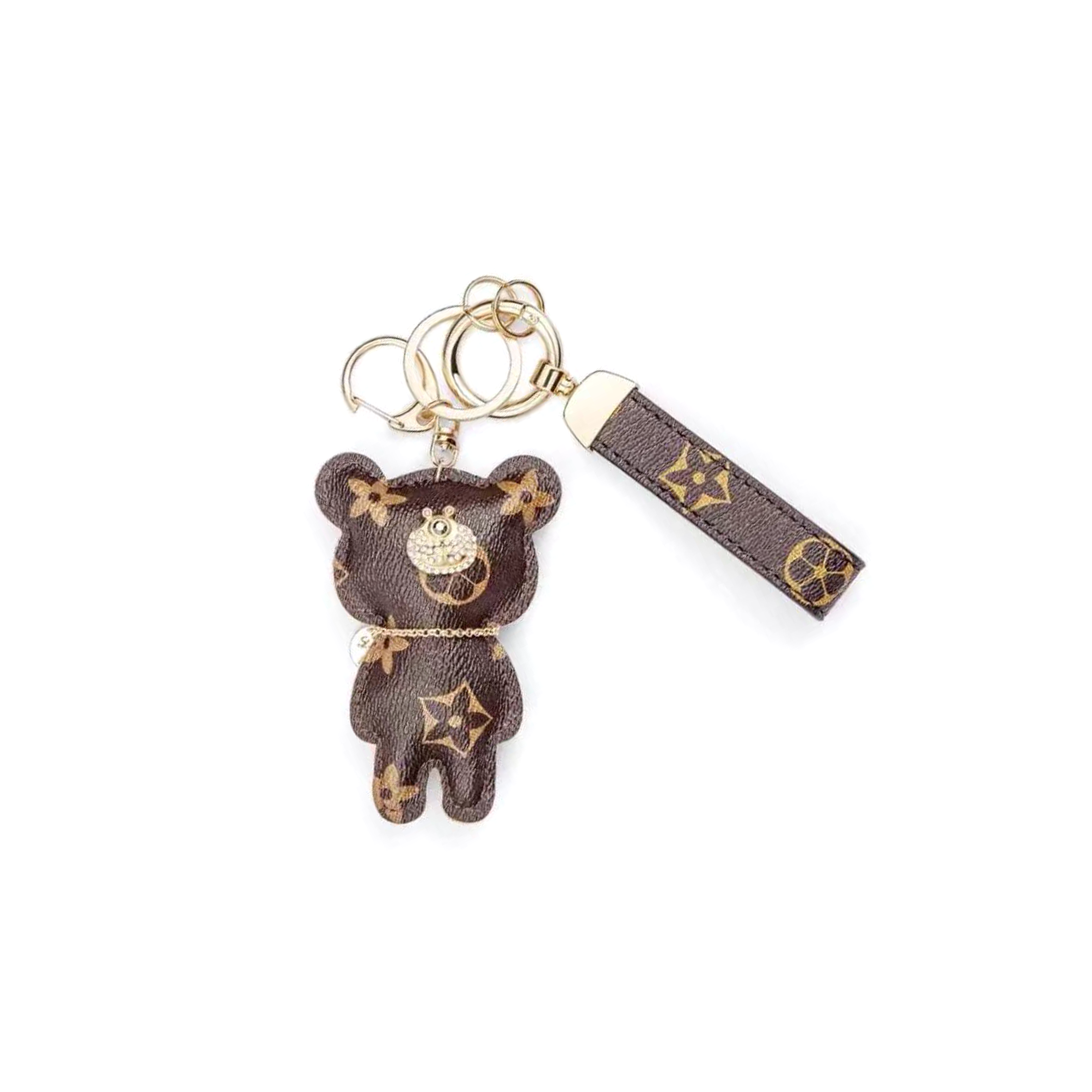 LOUIS VUITTON PORTOCLE TEDDY BEAR KEYCHAIN